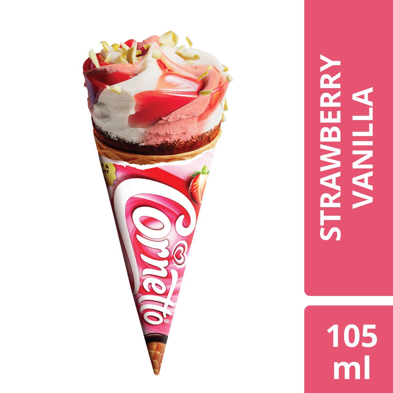 Kwality Walls Cornetto Strawberry Vanilla Cone