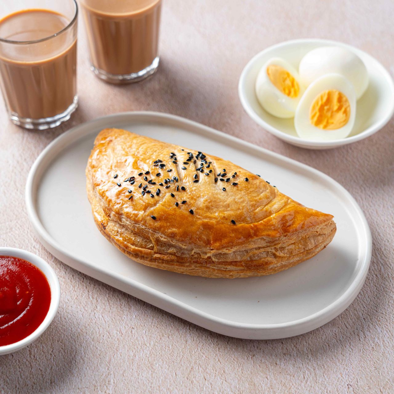 Masala Egg Puff