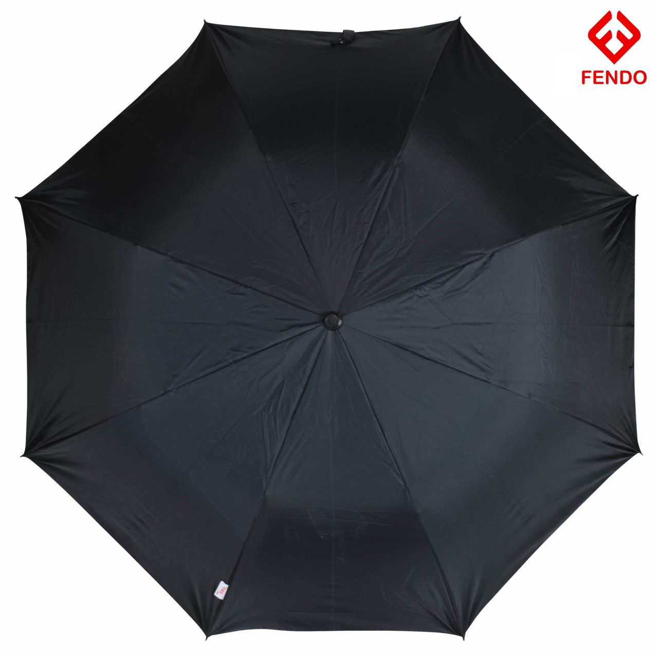 Fendo Race 2-Fold Auto Open 24.5-Inch Sun & Rainproof Regular Umbrella - Black