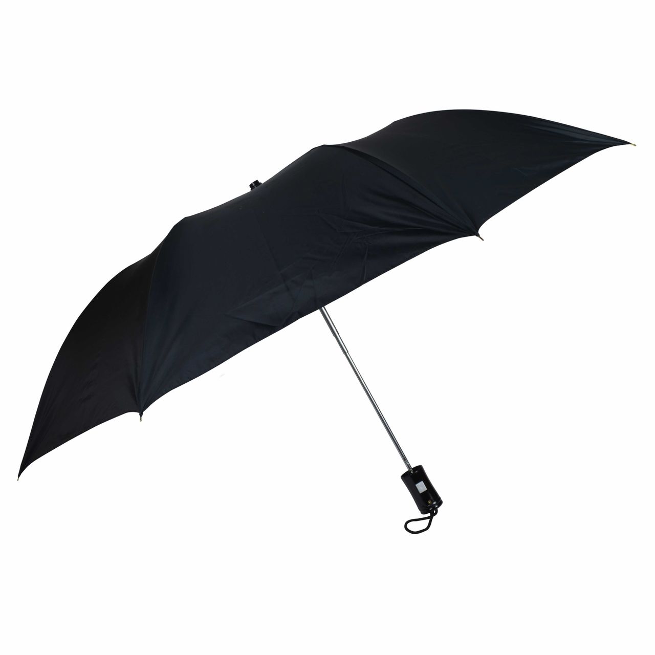 Fendo Race 2-Fold Auto Open 24.5-Inch Sun & Rainproof Regular Umbrella - Black