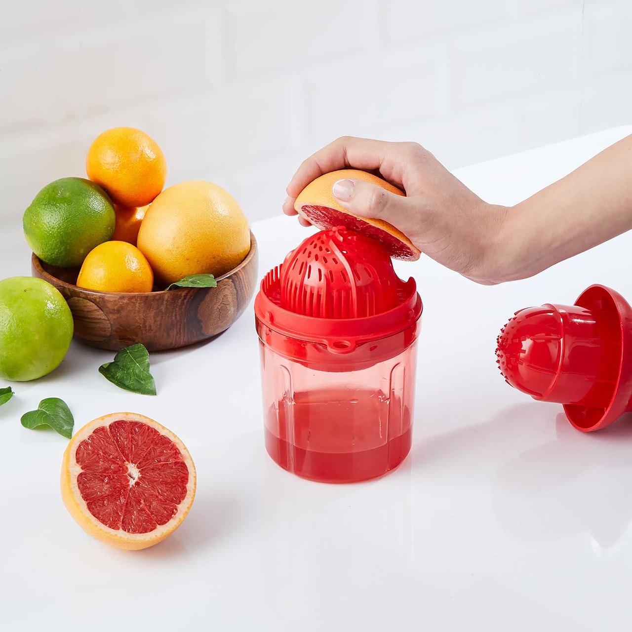Youbee 2 In1 Hand Press Manual Citrus Juicer For Orange, Lemon, Hand Squeezer Juicer