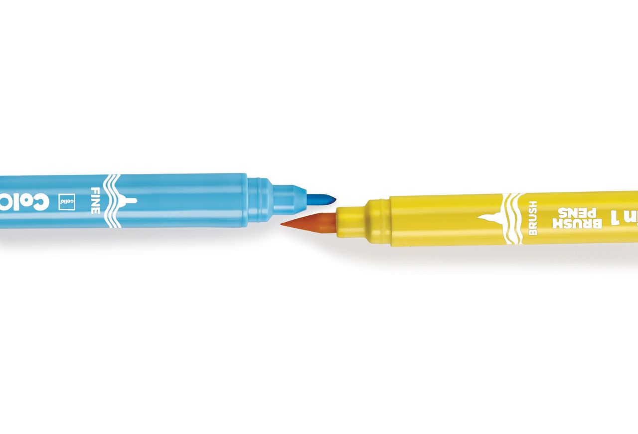 Cello Colourup Brushtip Assorted Pens (Pack Of 6)