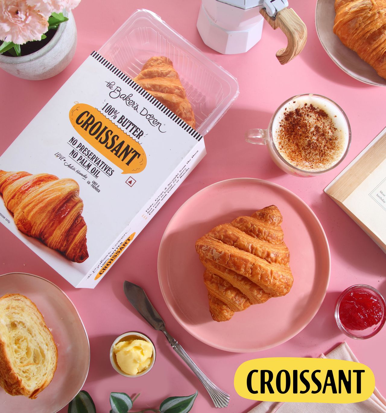 The Baker's Dozen 100% Real Butter Croissant with No Preservative
