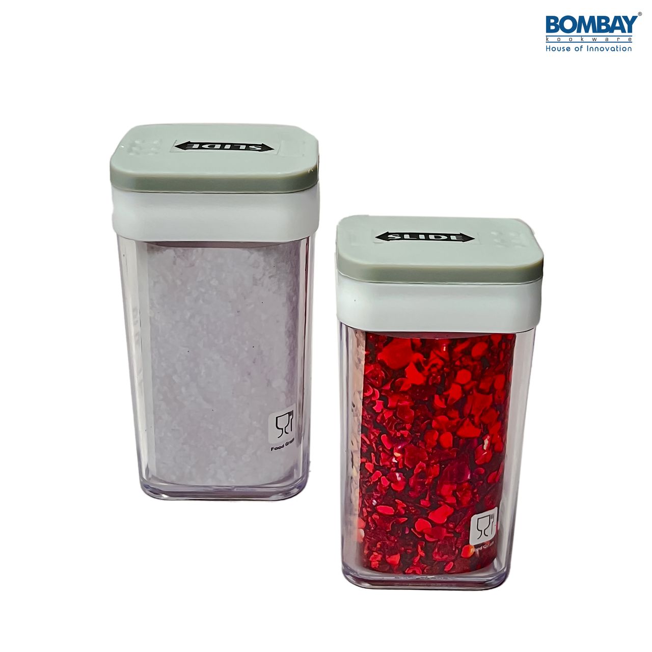 Spice and Masala Holder | 2 Pcs set Grey Colour