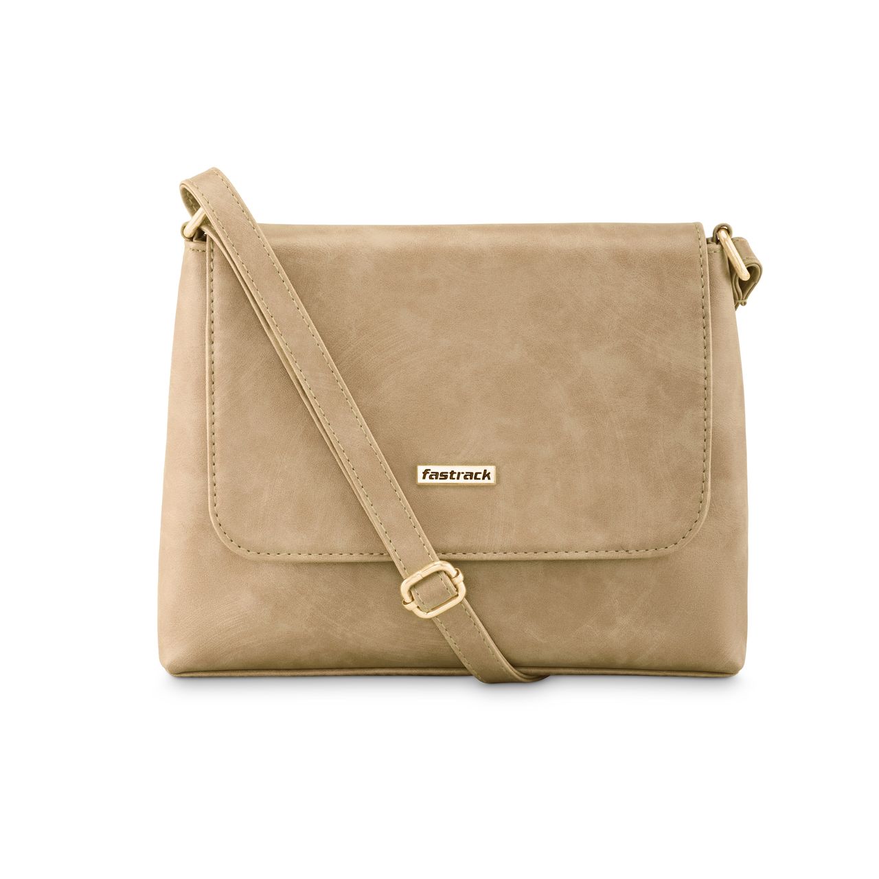 Fastrack Women's Structured Sling Bag | Brown