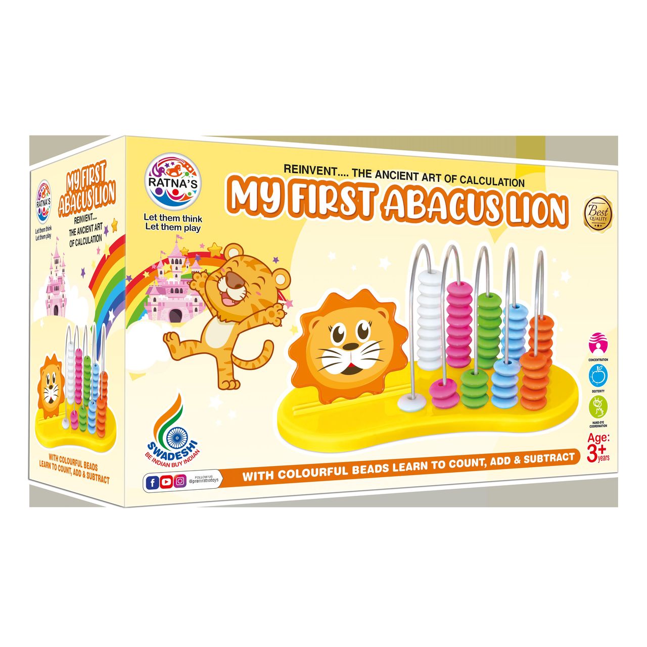 Ratna's My First Abacus Lion