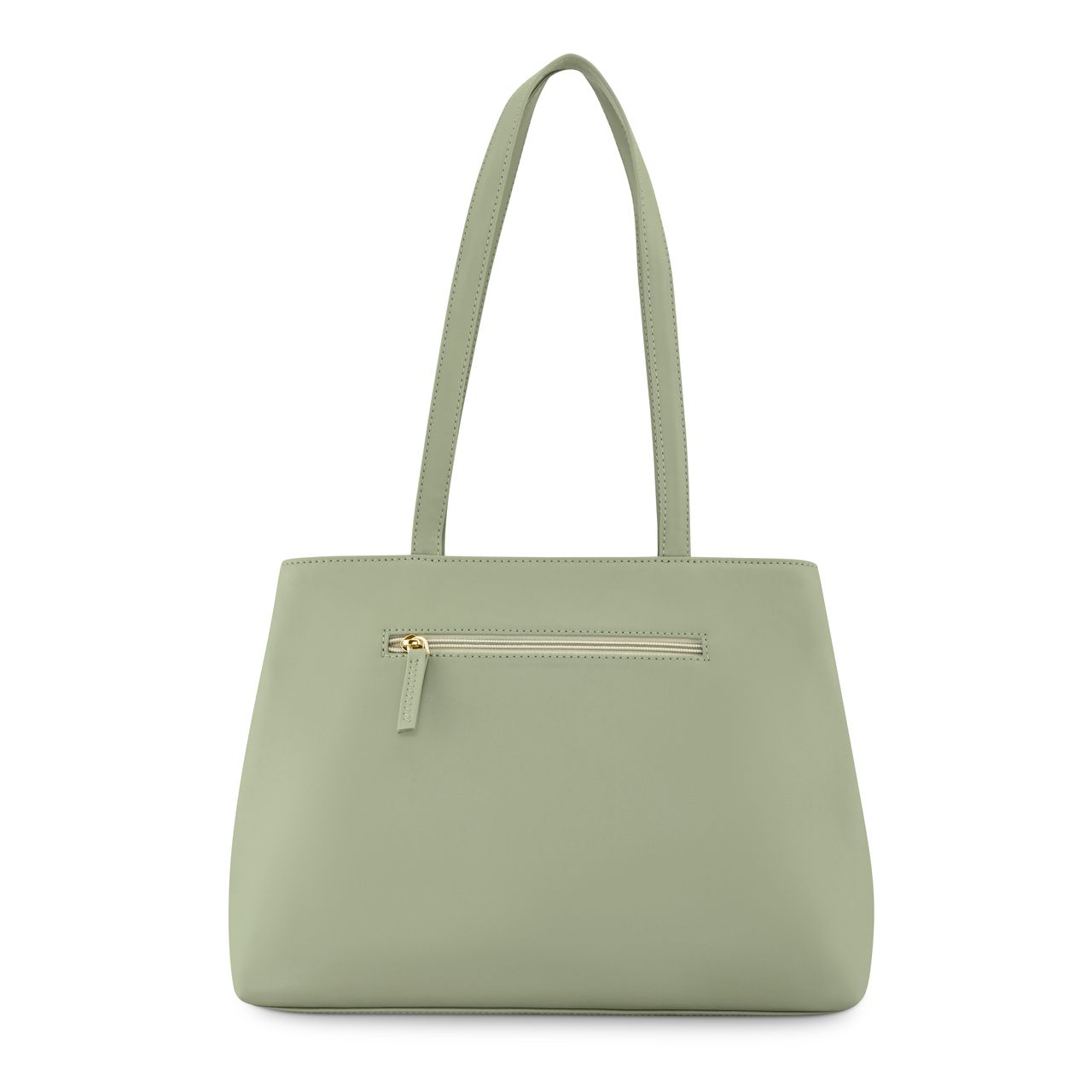 Fastrack Women's Textured Structured Shoulder Bag With Quilted Detail | Khaki