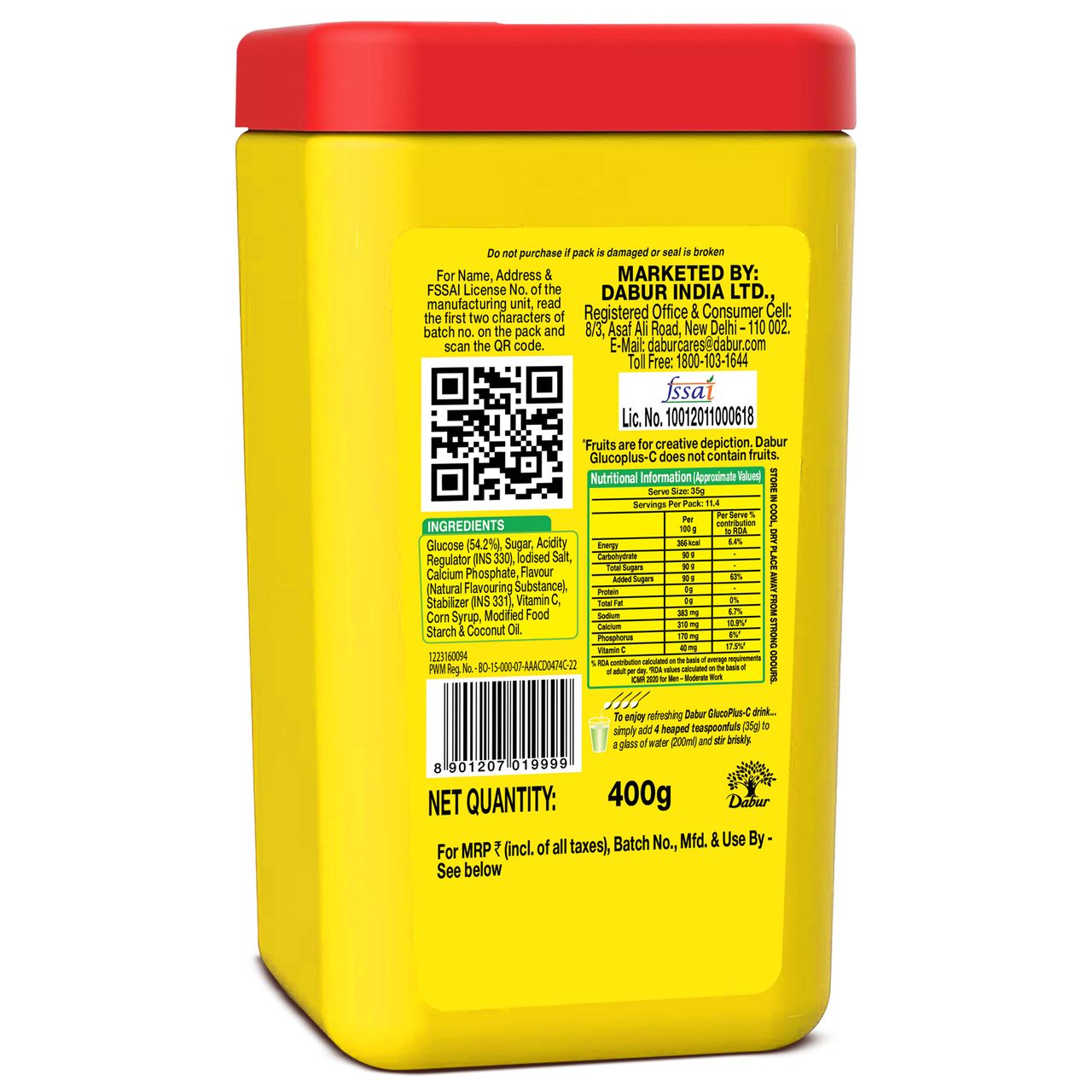 Dabur Health Care Lemon Glucoplus-C
