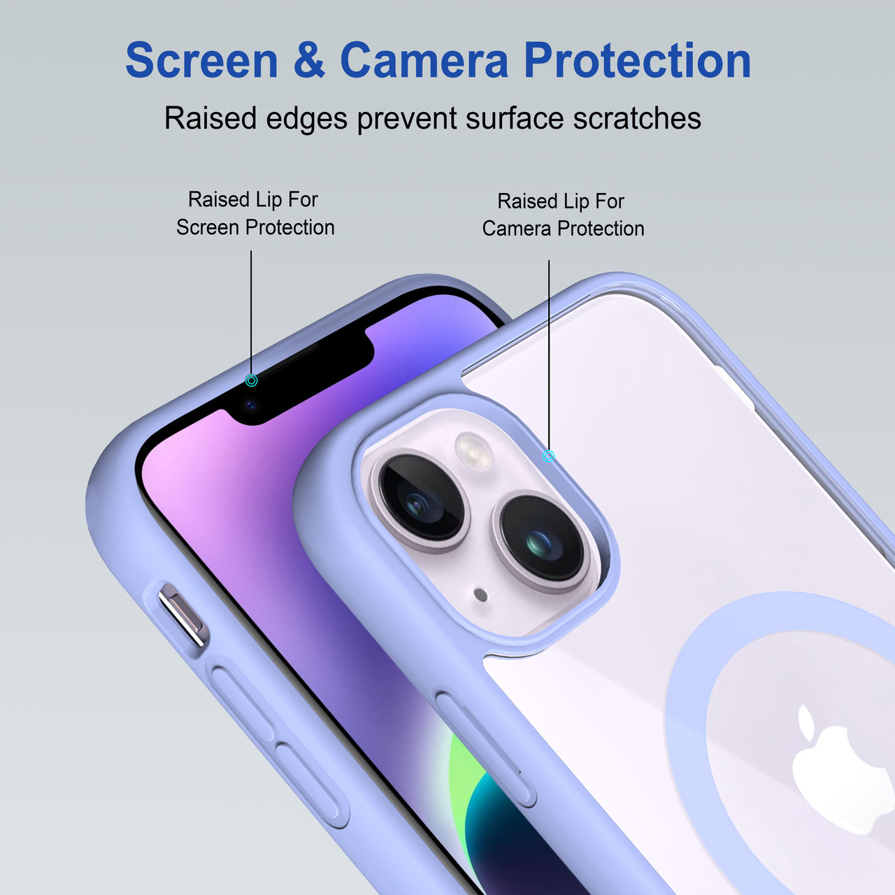 Zapcase Back Cover For Apple iPhone 14 Plus (MagSafe-Sierrablue)