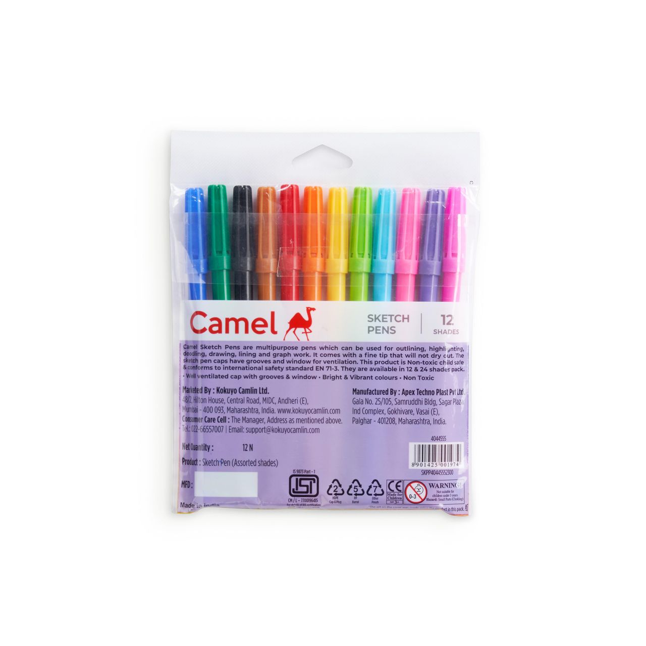 Camel Sketch Pens 12 Shades
