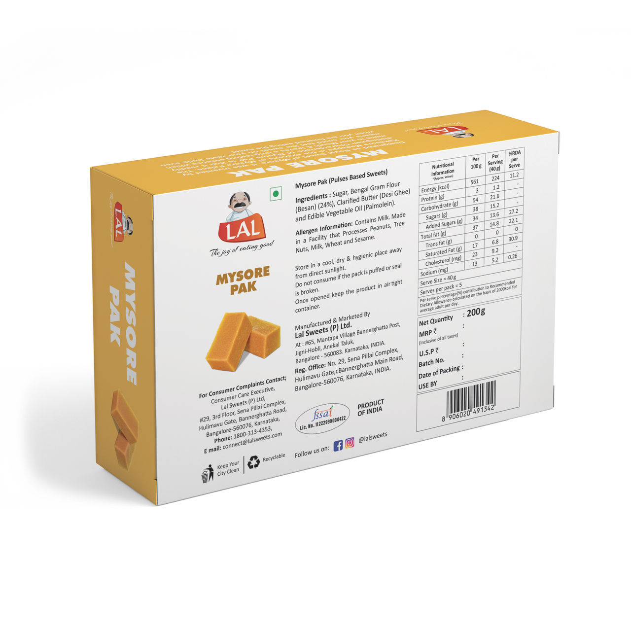 Lal Mysore Pak Premium