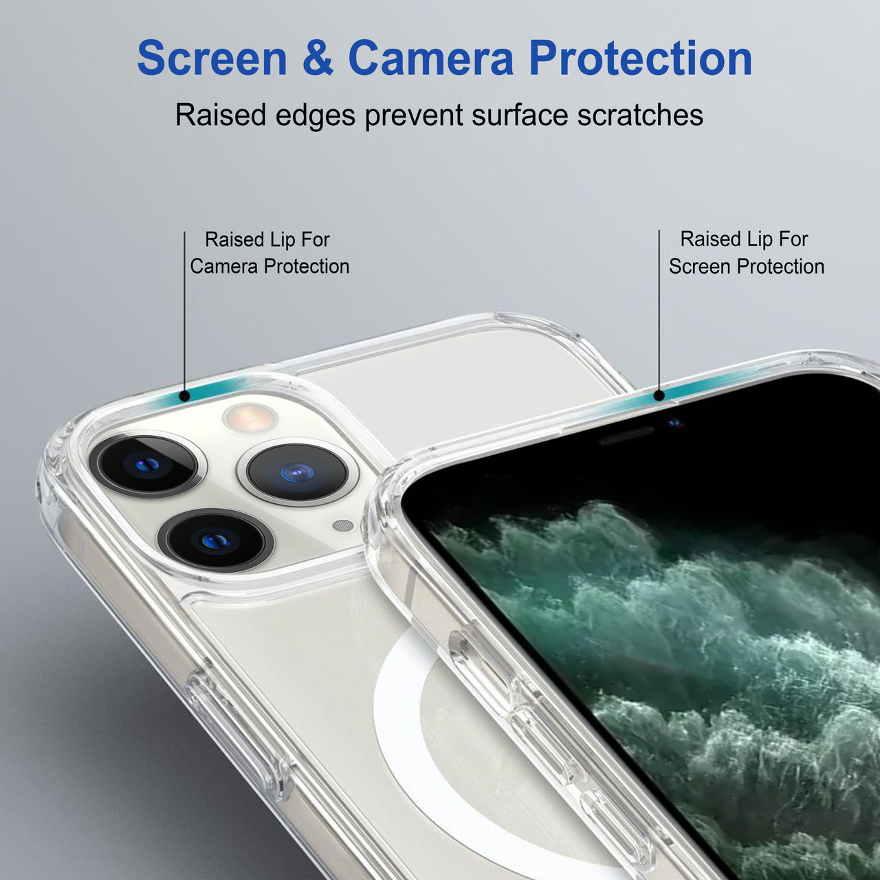 Zapcase Back Cover for Apple iPhone 11 Pro | MagSafe-Clear
