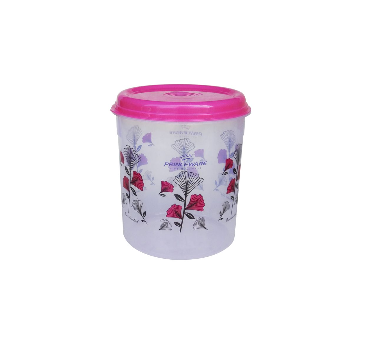 Princeware Classic Tall Aata/dal/rice Container Set of 5 | 800 ml+1.4 L+2.35 L + 4.05 L+7.l - Pink