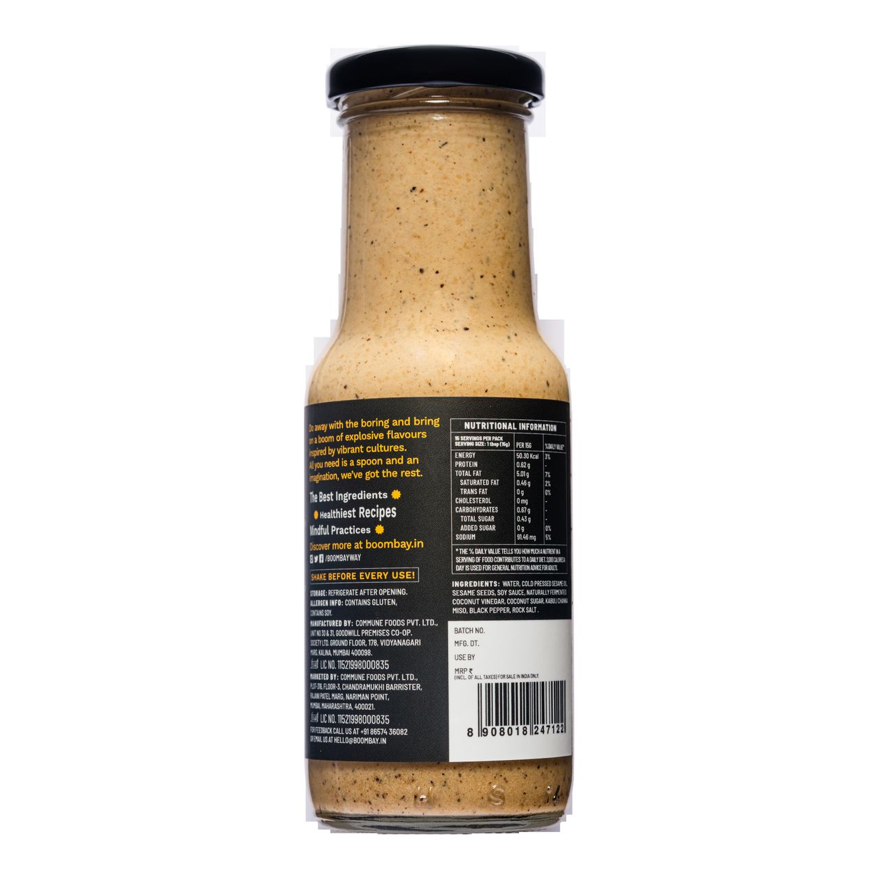 Boombay Roasted Sesame Salad Dressing