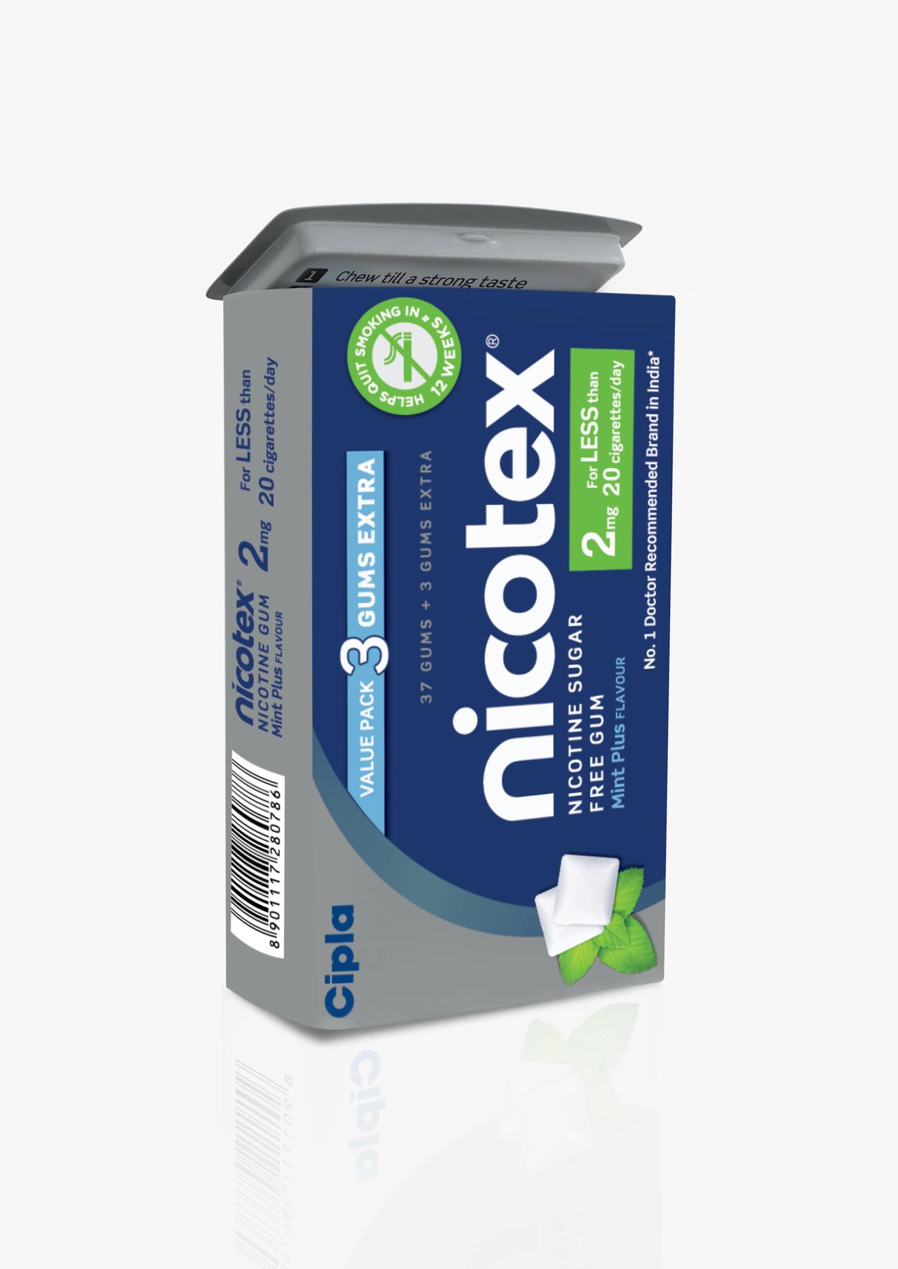 Nicotex Mint Plus Big Tin Nicotine Gum