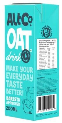Alt Co Oats Milk 180 ml Combo