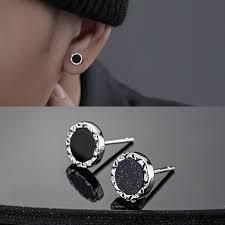 Salty Alpha Black Beaten Studs for Men