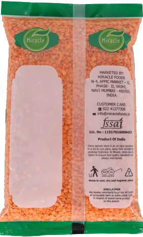 Miracle Premium Masoor Dal | Pouch