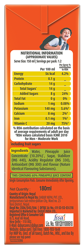 Real Fruit Power Pineapple Juice Combo