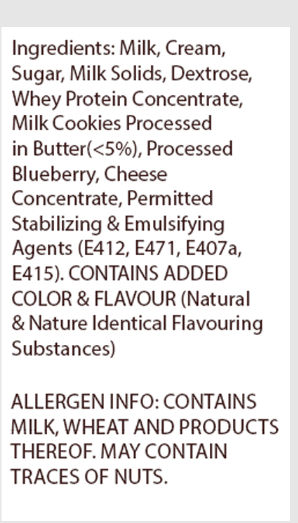 Blueberry Imported(125gms) & Amore Gelato Blueberry Cheesecake Ice Cream Cup(100ml) Combo