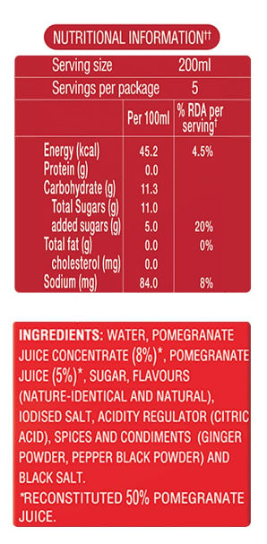 Paper Boat Anar Juice Tetrapack