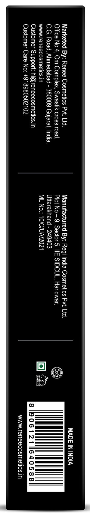 Maybelline New York Colossal Kajal Black Fix With Aloe Vera(0.35gms), Renee Fab 5 Nude 5In1 Lipstick(7.5gms) & Lakme Eyeconic Liquid Eyeliner, Black(4.5ml) Combo