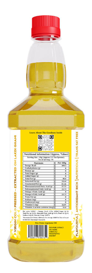 Indic Wisdom Wood Pressed Groundnut Oil | Cold Pressed - Extracted on Wooden Churner