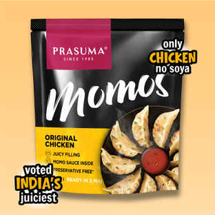Prasuma Original Chicken Momos 10pc, No Soya, Only Chicken - Buy