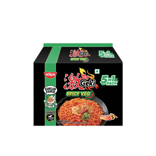 Nissin Geki - Hot and Spicy Korean Veg Flavoured Ramen Instant