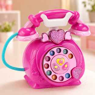 Toyshine Vintage Multifunctional Rotary Landline Phone Toy For