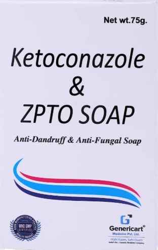 Genericart Ketoconazole 1% W/W + Zpto 1%W/W Soap - Buy at ₹48