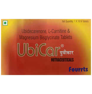 ubidecarenone and l carnitine tablets ubicar UbiCar Nutraceuticals Tablet - Buy at ₹302 Online | Instant Delivery