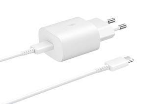 Samsung Original 25W Single Port Type-C Fast Charger - White (Cable Not Included)