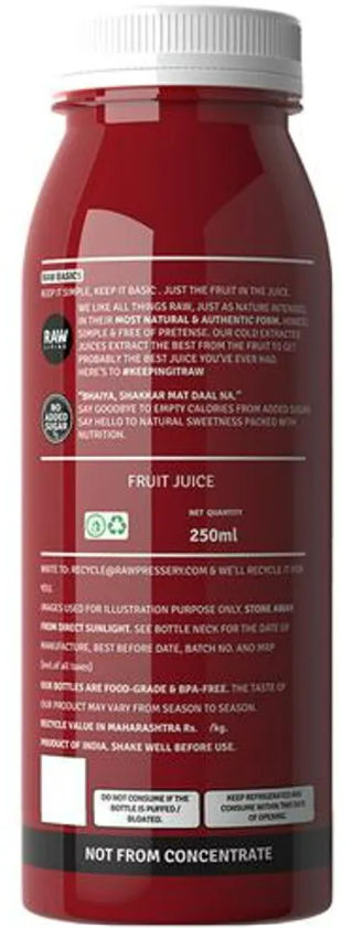 Raw Pressery Pomegranate Fruit Juice