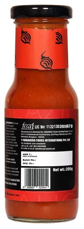 Habanero Chilli Garlic Sauce