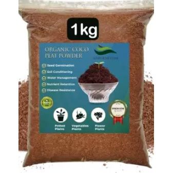 Gardens Coir - Wet Coco Peat Powder Ready To Use | Coir Pith Loose | Home Gardening