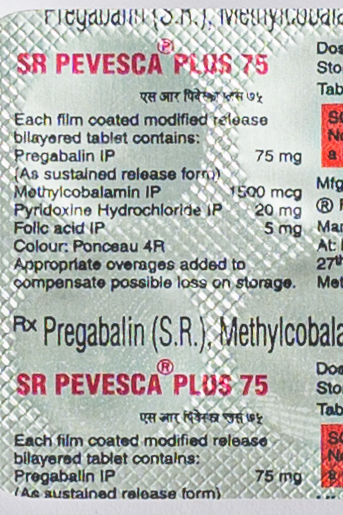 SR Pevesca Plus 75 Tablets
