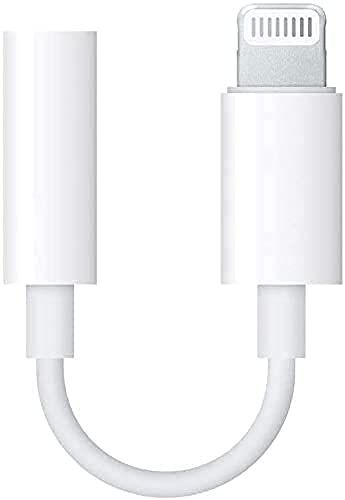 Sounce 3.5mm Audio Adapter with Music Control and Calling for iPhone XS|XR|8|7|6|iPad | White