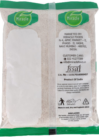 Miracle Premium Ragi Flour Nachni Atta | Pouch