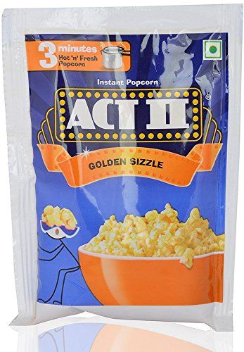 ACT II Instant Popcorn - Golden sizzle, Hot & Fresh in 3 mins