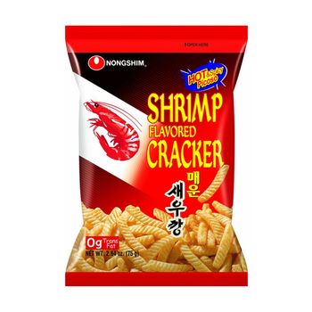 Korean Nongshim Shrimp Flavoured Cracker Hot & Spicy Veg