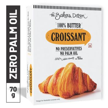 The Baker's Dozen 100% Real Butter Croissant with No Preservative