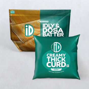 iD Curd Pouch(400gms) & iD Idli & Dosa Batter(1kg) Combo