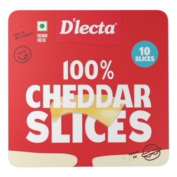 D'lecta 100% Cheddar Cheese Slices