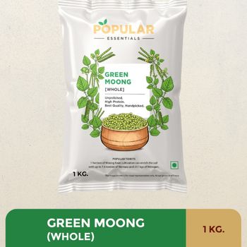 Popular Essentials Green Moong Whole