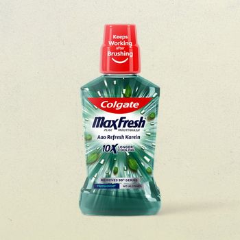 Colgate Max Fresh Plax Mouthwash - Fresh Mint