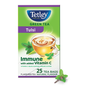 Tetley Green Tea With Tulsi Immune With Added Vitamin C Tea Bags