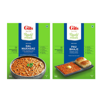 Gits Ready To Eat Pav Bhaji(300gms), Gits Dal Makhani Ready to Eat(300gms) & Gits Ready Meals - Paneer Tikka Masala(285gms) Combo