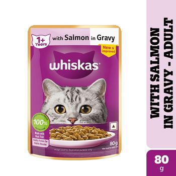 Whiskas Adult Salmon in Gravy Wet Cat Food