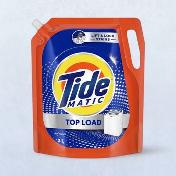 Tide Matic Liquid Detergent Top Load | Stain Removal in Washing Machine